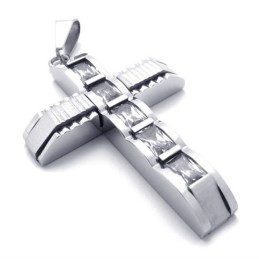 Titanový Přívěsek S Křížem A Diamantem