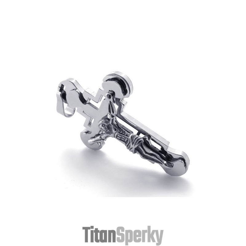 Titanový Přívěsek S Křížkem Ježíš