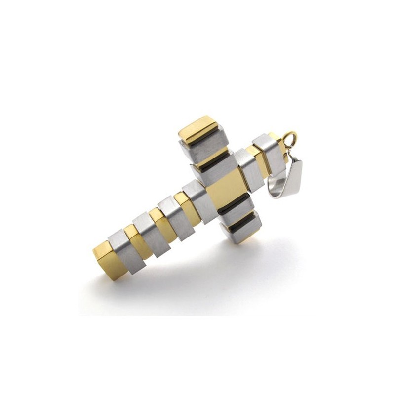 Zlatý Titanový Přívěsek S Křížkem