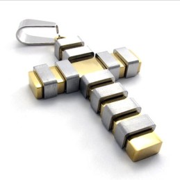 Zlatý Titanový Přívěsek S Křížkem