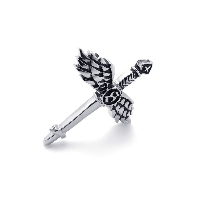 Přívěsek S Křížkem Z Titanu S Křídly