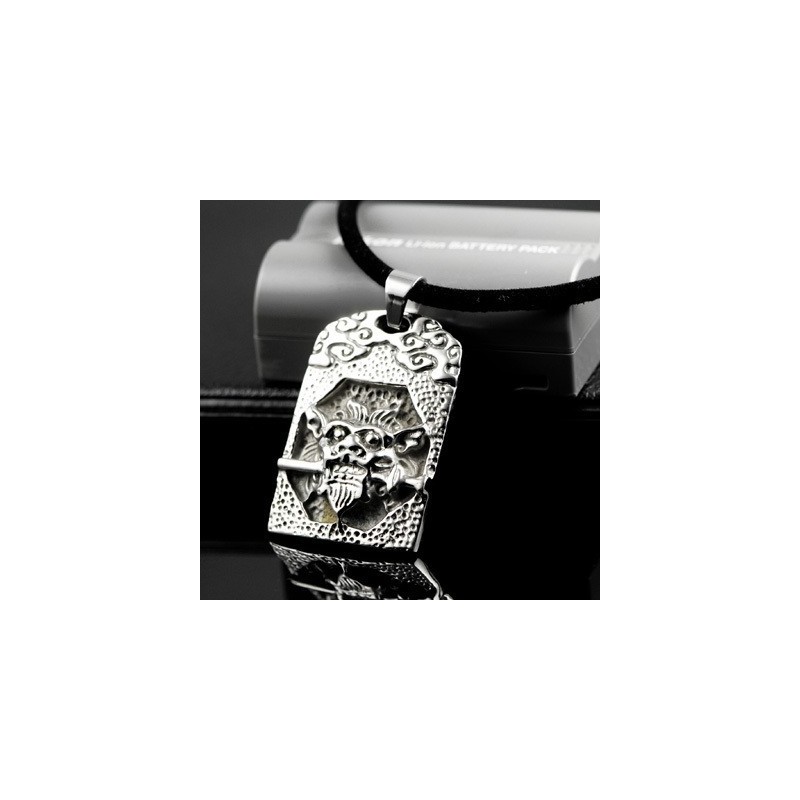 Cool Man Unikátní Lebka Čistý Titan Náhrdelník Přívěsek Dárkový