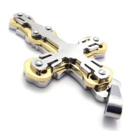 Zlatý Titanový Přívěsek S Křížkem