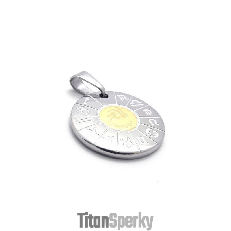 Titanový Přívěsek S Rakovinou Titanový Přívěsek S Rakovinou