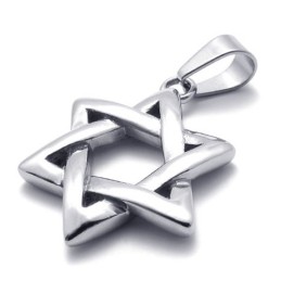 Titanový Přívěsek S Hexagramem Štěstí