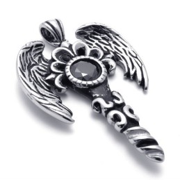 Titanový Přívěsek S Drahokamem Wings