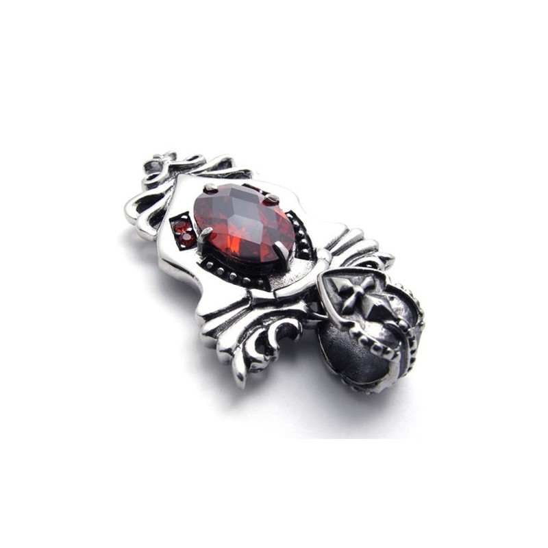 Titanový Přívěsek S Červeným Diamantem Titanový Přívěsek S Červeným Diamantem