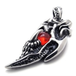 Titanový Přívěsek Wings Red Gem