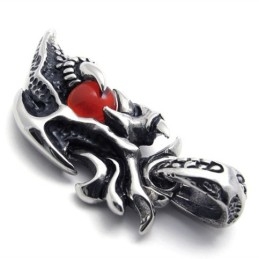 Titanový Přívěsek Wings Red Gem