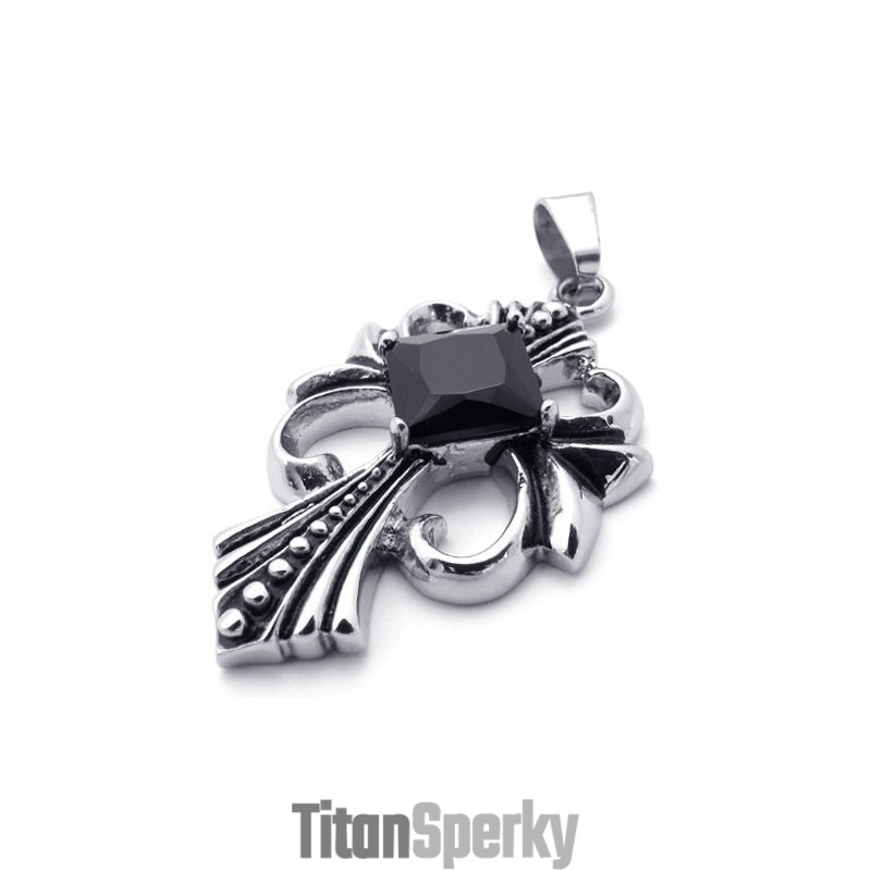 Titanový Přívěsek S Diamantem Titanový Přívěsek S Diamantem