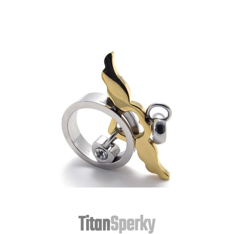 Dámský Titanový Přívěsek Gold Angel