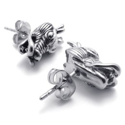 Titanové Náušnice S Čínským Drakem