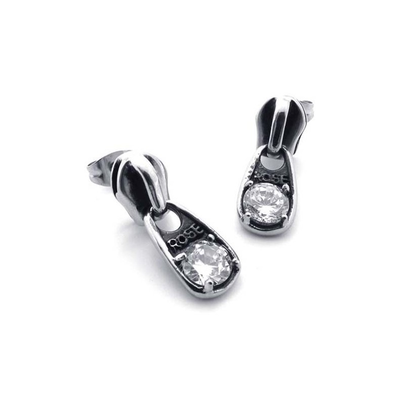 Titanové Náušnice S Diamanty Titanové Náušnice S Diamanty
