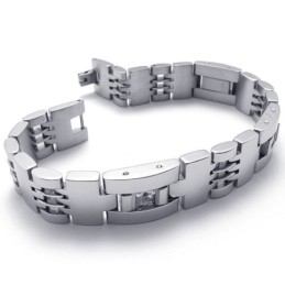 8,5Palcový Diamantový Titanový Náramek