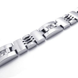 8,5Palcový Diamantový Titanový Náramek