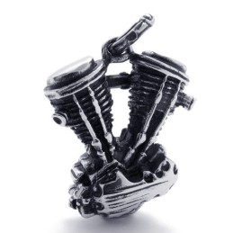 Titanový Přívěsek S Motivem Motocyklového Motoru