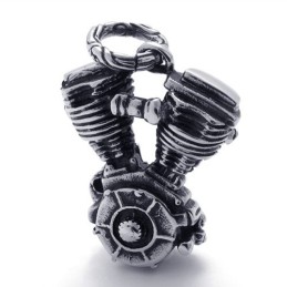 Titanový Přívěsek S Motivem Motocyklového Motoru
