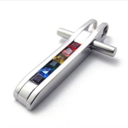 Titanový Přívěsek S Barevnými Zirkony