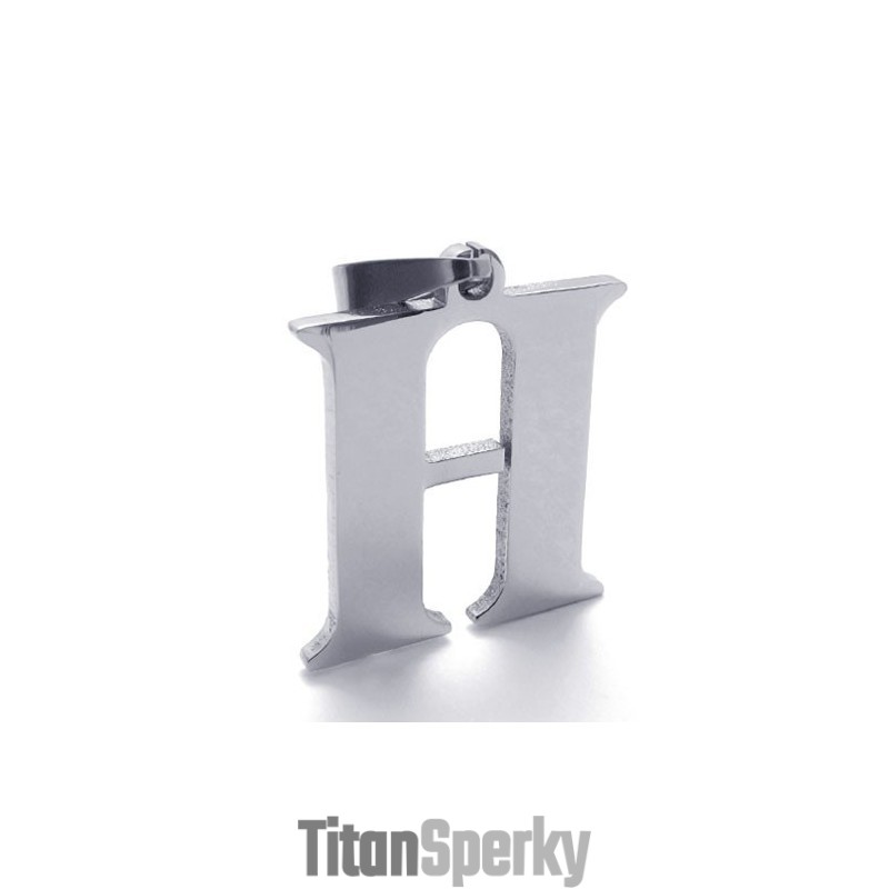 Titanový Přívěsek S Písmenem "H"