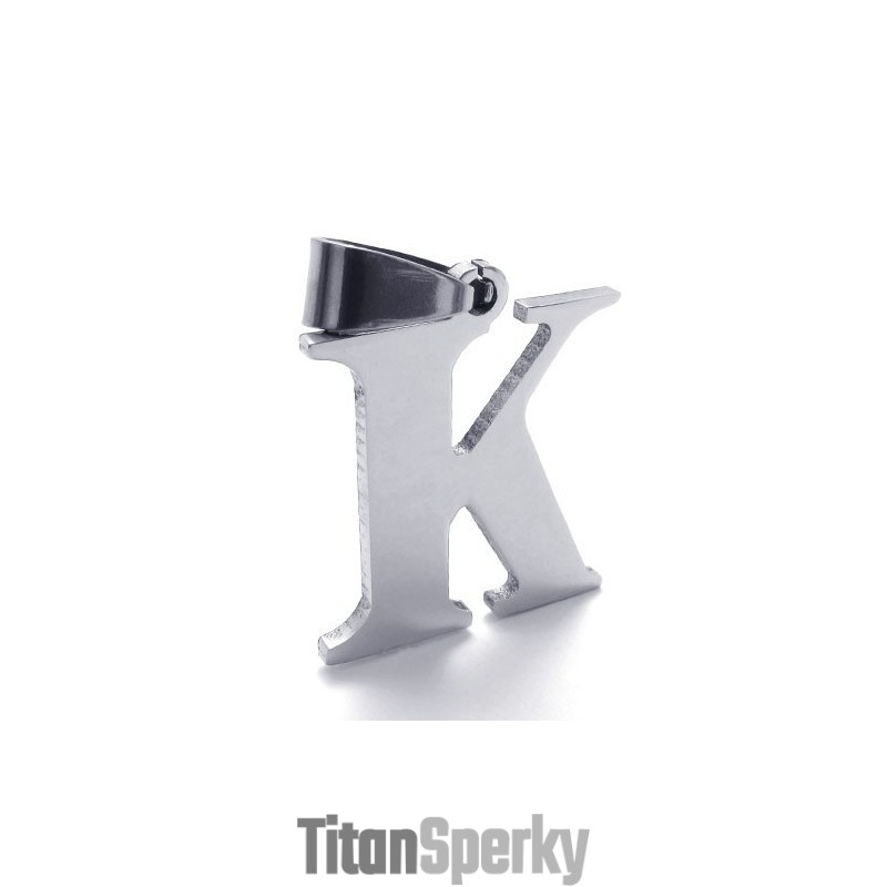 Titanový Přívěsek S Písmenem "K"
