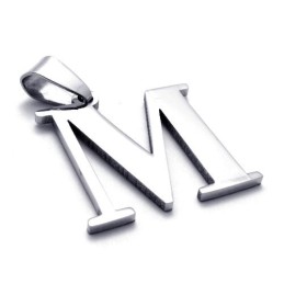 Titanový Přívěsek Pro Písmeno "M"