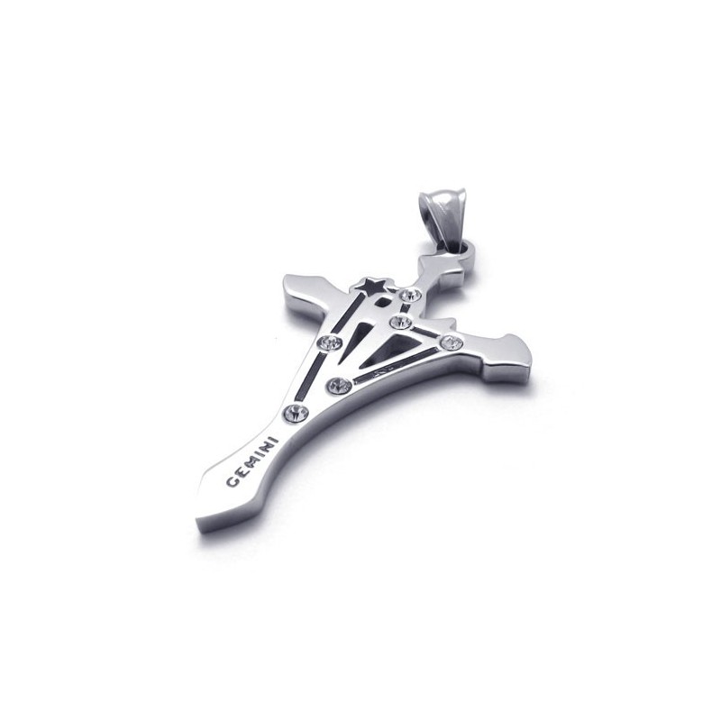 Titanový Přívěsek Gemini S Kamínky