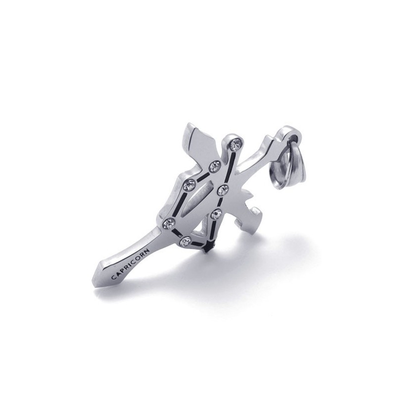 Přívěsek S Titanovými Kamínky Ve Tvaru Kozoroha