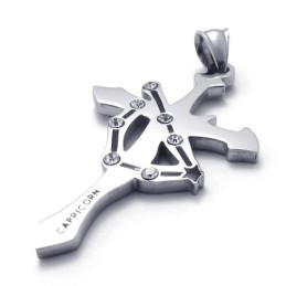 Přívěsek S Titanovými Kamínky Ve Tvaru Kozoroha