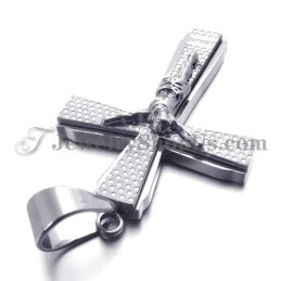 Elegantní Titanový Přívěsek S Křížem Jusus