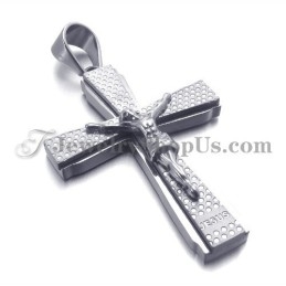 Elegantní Titanový Přívěsek S Křížem Jusus