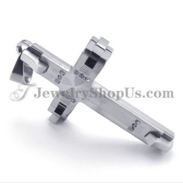 Nádherný Titanový Přívěsek S Křížkem A Kamínky