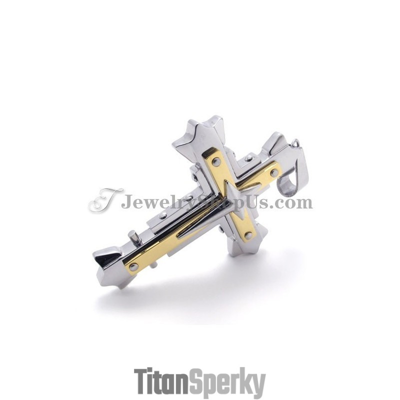 Elegantní Titanový Přívěsek S Křížkem