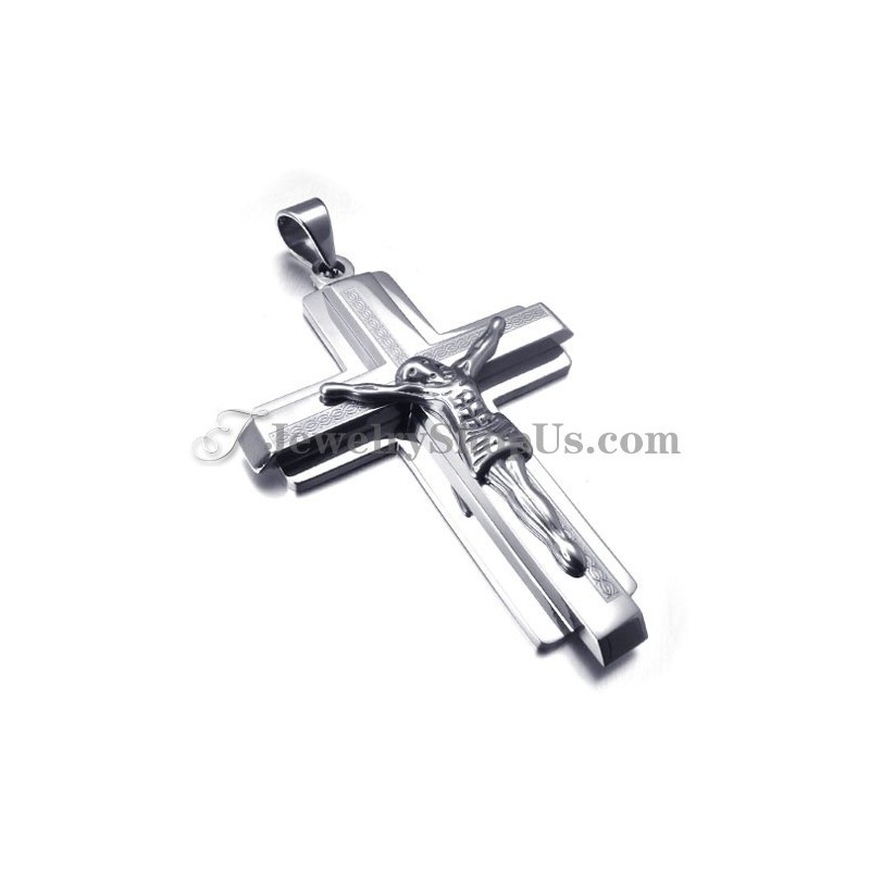 Módní Titanový Přívěsek S Ježíšovým Křížem