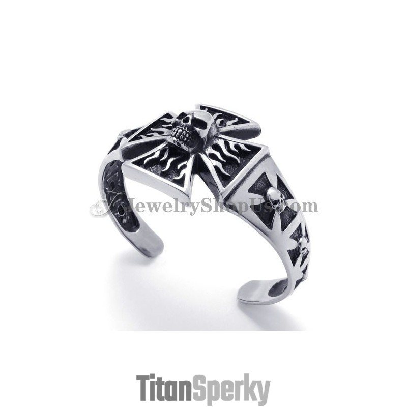 Módní Křížový Titanový Náramek