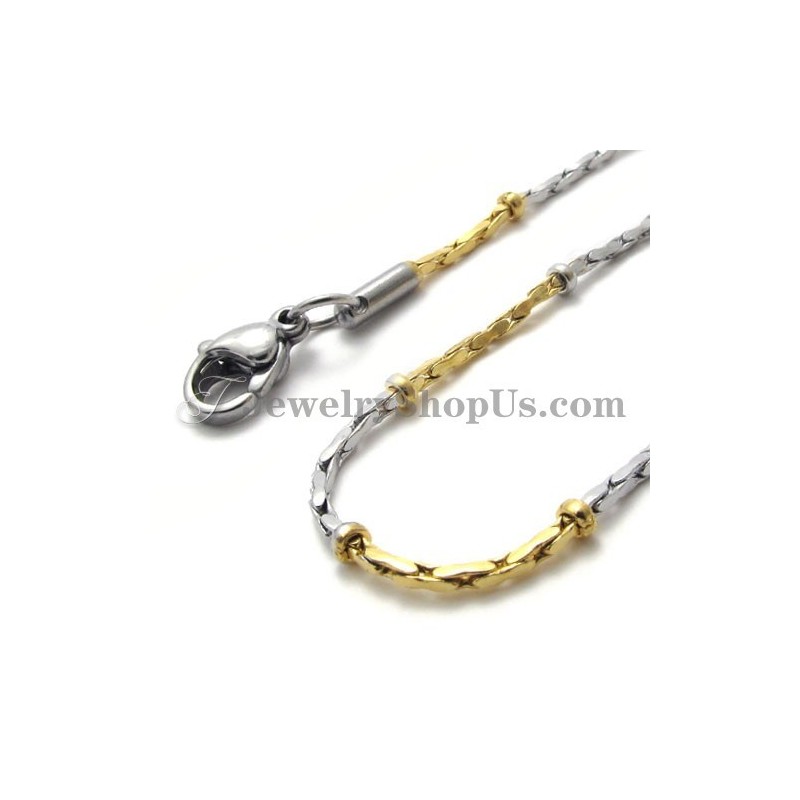 Módní Zlatý Titanový Dámský Řetízek