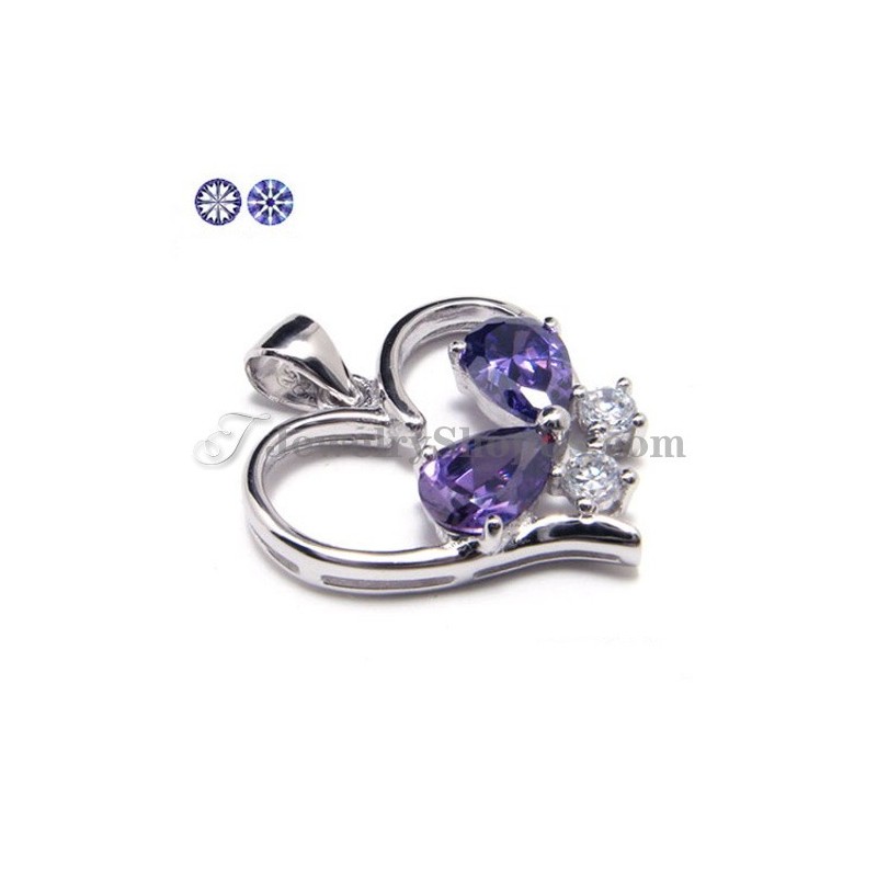 Stříbrný Přívěsek Se Zirkonem 925 S Řetízkem Zdarma