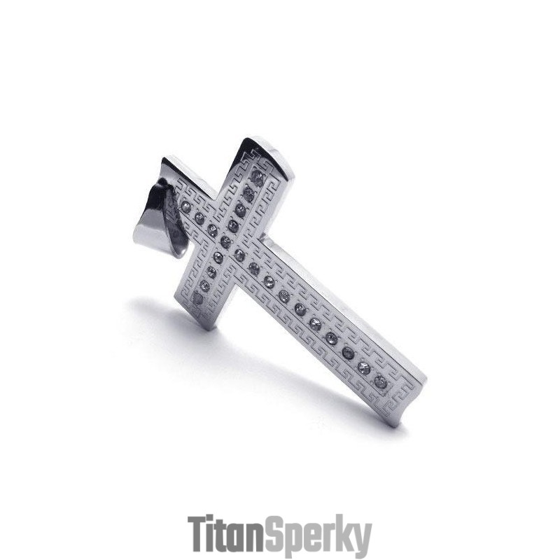 Pánský Náhrdelník S Křížem Z Čistého Titanu (Nový)