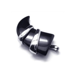 Pánský Náhrdelník S Přívěskem A Kopím Z Čistého Titanu A Onyxu