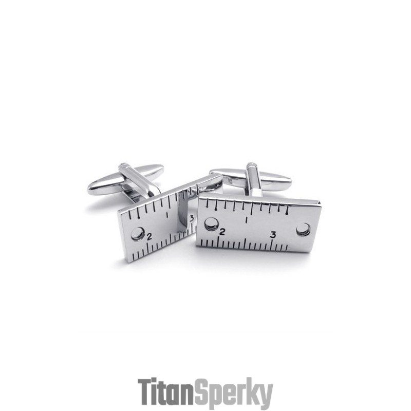 Jemně Zpracované Barevné Brilantní Manžetové Knoflíčky Z Titanu A Mědi