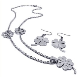 Elegantní Tvar, Barva, Lesk, Vynikající Kvalita, Sada Titanových Šperků Včetně Náhrdelníku, Přívěsku A Náušnic