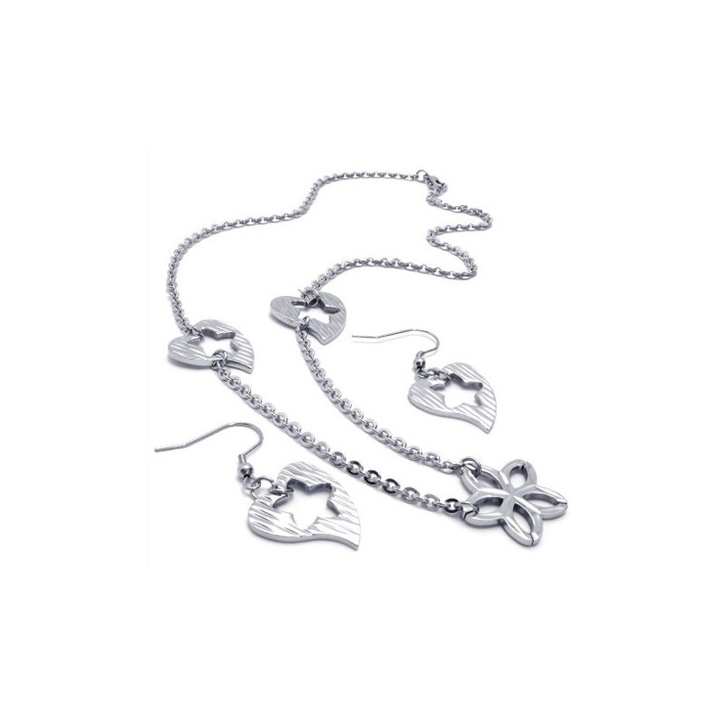 Zručné Zpracování, Lesk Barev, Spolehlivá Kvalita, Sada Titanových Šperků Včetně Náhrdelníku, Přívěsku A Náušnic