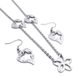 Zručné Zpracování, Lesk Barev, Spolehlivá Kvalita, Sada Titanových Šperků Včetně Náhrdelníku, Přívěsku A Náušnic