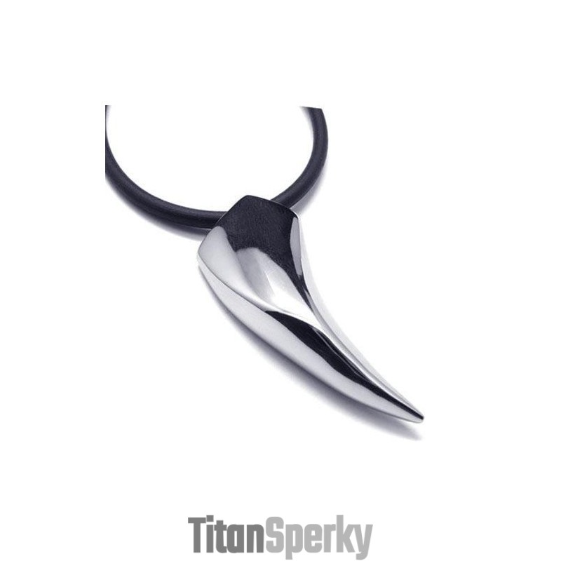 Pánský Náhrdelník Se Zvířecími Zuby Z Čistého Titanu 316L