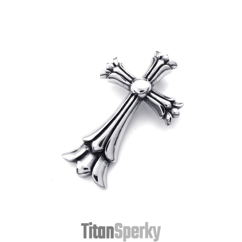 Jemně Zpracovaný Barevný Lesk Stabilní Kvality Titanový Přívěsek Kříž