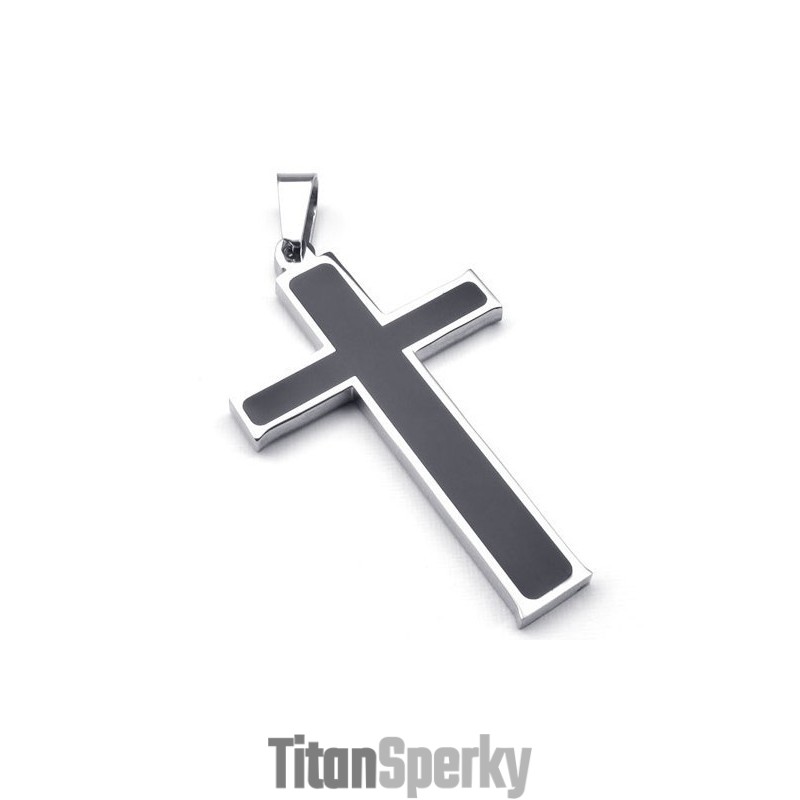 Zručné Zpracování, Barevná Brilantnost, Vynikající Kvalita, Titanový Přívěsek S Křížem