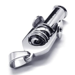 Pánský Stříbrný Náhrdelník S Přívěskem Cannon Z Čistého Titanu (Nový)