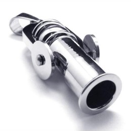 Pánský Stříbrný Náhrdelník S Přívěskem Cannon Z Čistého Titanu (Nový)