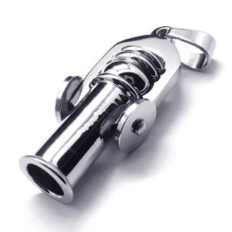 Pánský Stříbrný Náhrdelník S Přívěskem Cannon Z Čistého Titanu (Nový)