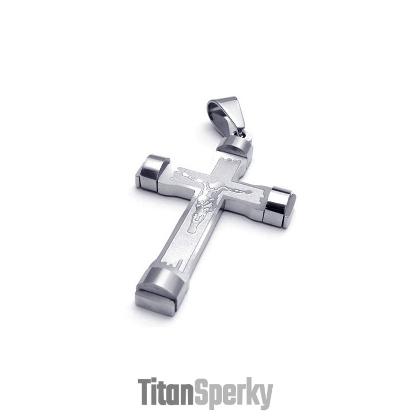 Jemně Zpracovaná Barevná Brilantnost, Dobře Se Prodává Po Celém Světě, Titanový Křížový Přívěsek