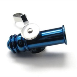 Pánský Modrý Náhrdelník S Přívěskem Cannon Z Čistého Titanu 6466